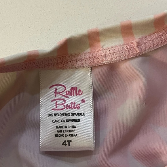 Ruffle Butts Swim Top 4t - Picture 3 of 3